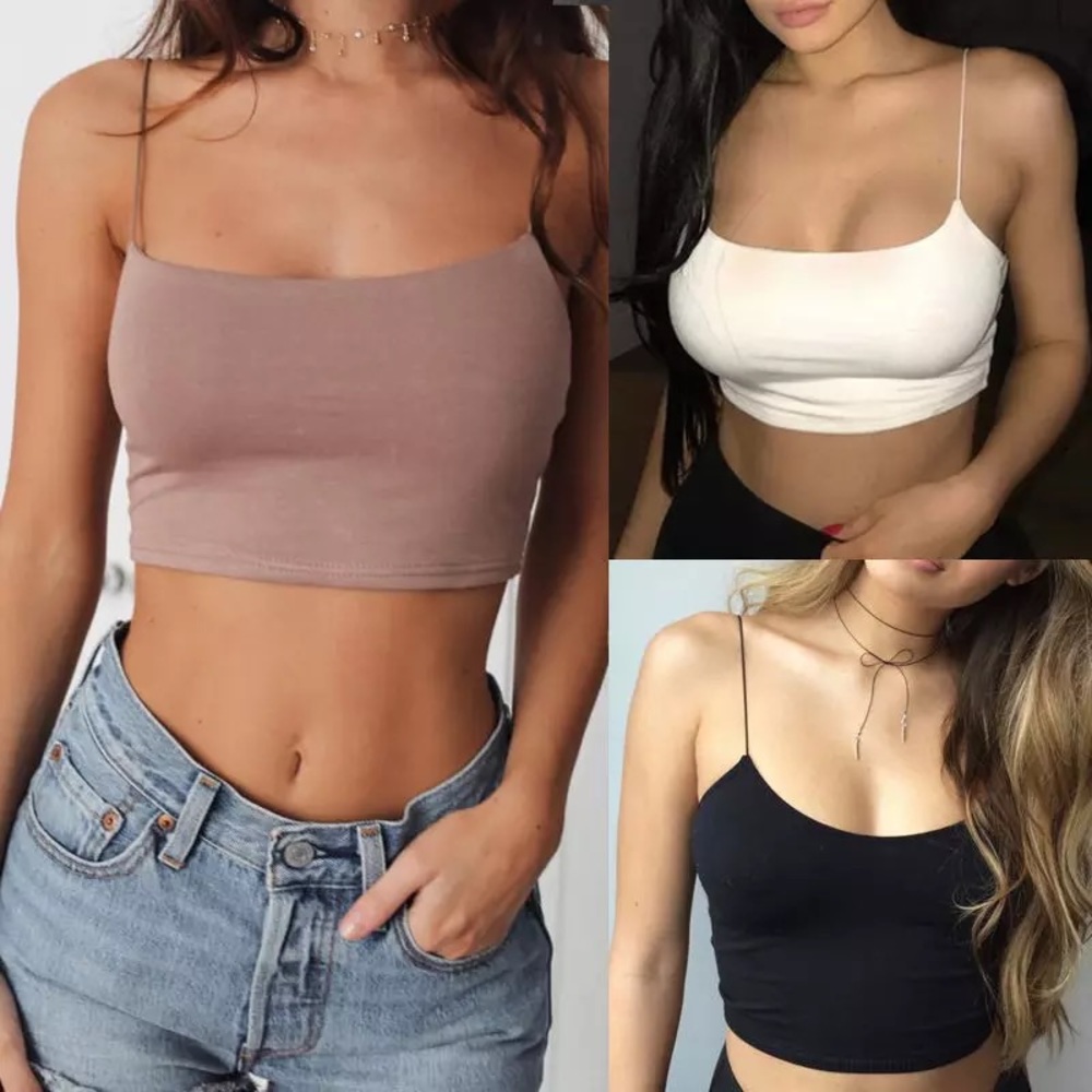 Khaki Crop Top